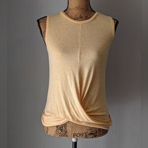 A New Day Sleeveless Knit Twist Front Top Sz XS